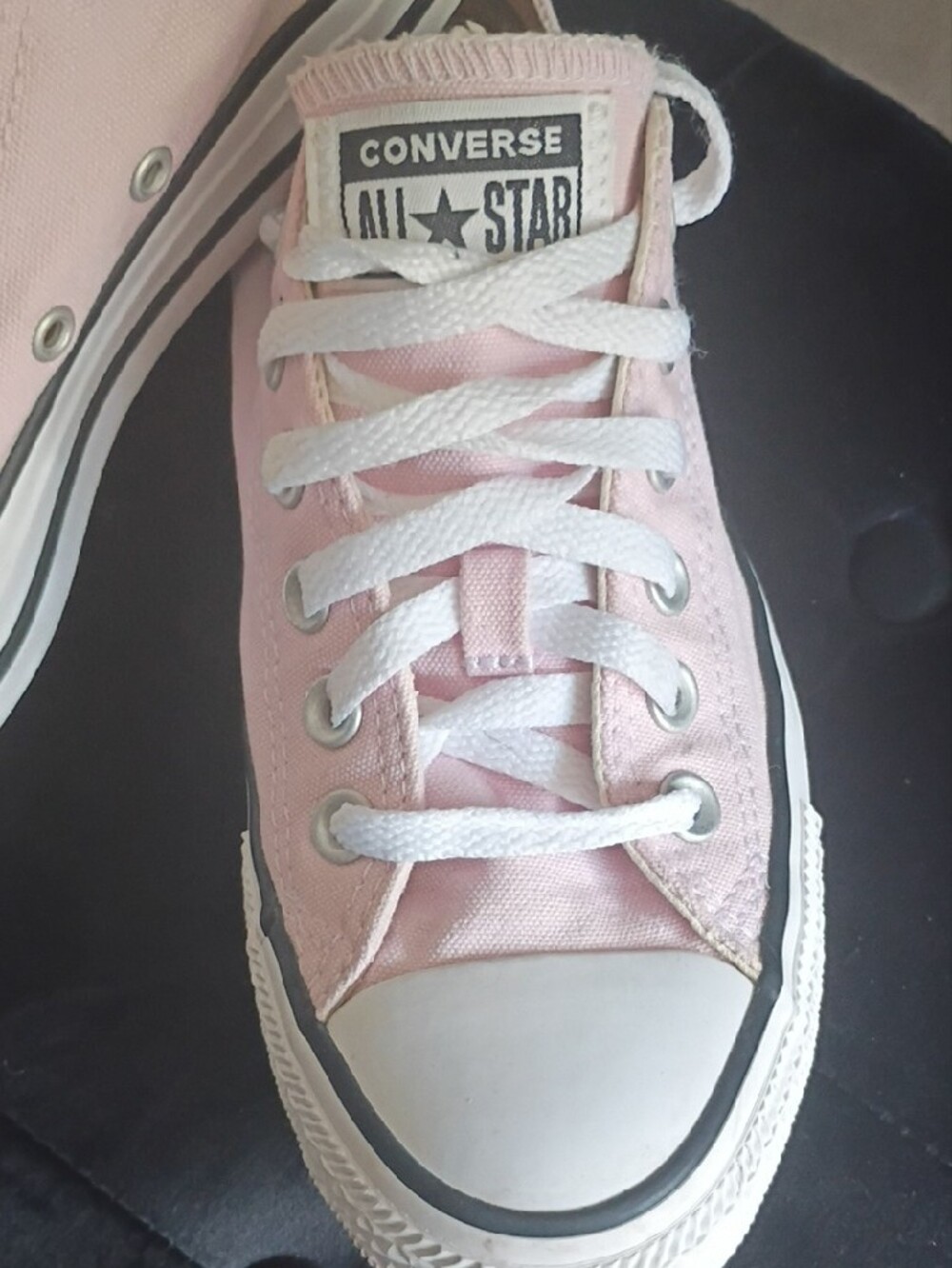 Converse Baby Pink Low Top Canvas Sneakers - Picture 2 of 4